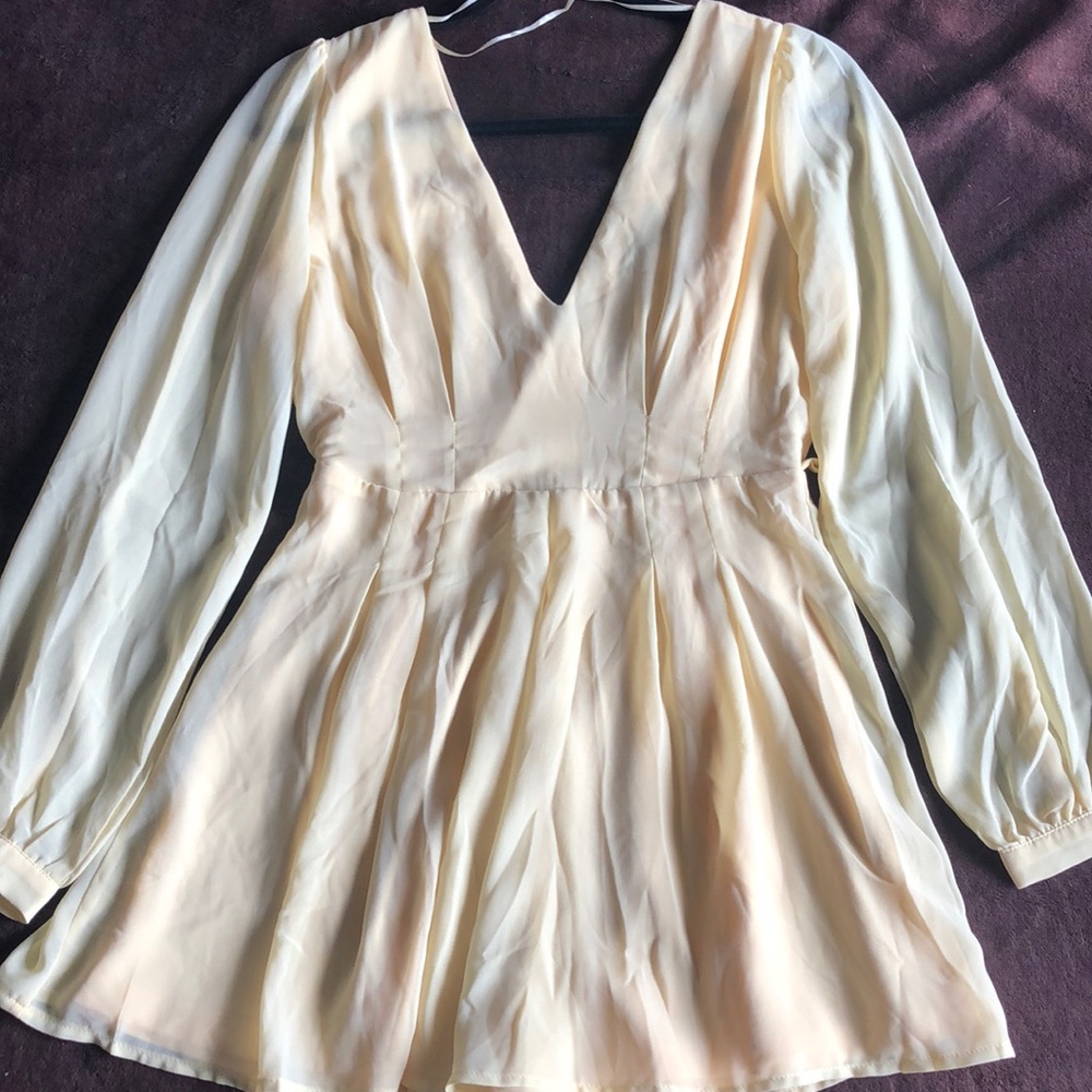 A bright yellow jump suit